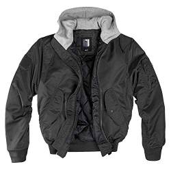 bw-online-shop MA-1 Hooded Bomberjacke schwarz/grau - 3XL von bw-online-shop