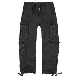 bw-online-shop Squad Vintage Cargohose schwarz - Größe W36/L32 von bw-online-shop