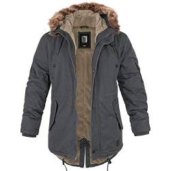 bw-online-shop Winterparka Fishtail mit Futter anthrazit - 7XL von bw-online-shop