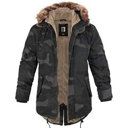 bw-online-shop Winterparka Fishtail mit Futter darkcamo - XL von bw-online-shop