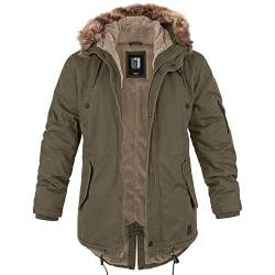 bw-online-shop Winterparka Fishtail mit Futter oliv - 6XL von bw-online-shop