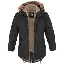 bw-online-shop Winterparka Fishtail mit Futter schwarz - 7XL von bw-online-shop