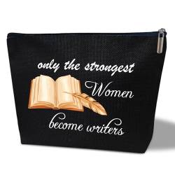 bxtala Make-up-Tasche für Schriftsteller, Geschenk für Frauen, Wertschätzungsgeschenk für Schriftsteller, Schriftsteller, Autorin, Romanistin, Mutter, Tochter, Schwester, Besties, von bxtala