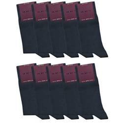 ca·wa·so Damen Socken aus 100% Baumwolle | Reine Baumwollsocken im 10er-Set | Freizeitsocken ohne Naht mit verstärkter Ferse & Spitze (35-38, blau) von ca·wa·so