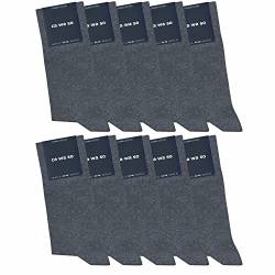 ca·wa·so Socken für Damen & Herren im 10er-Set | Ohne drückende Naht | Bequemes & weiches Material (80% Baumwolle) | Business & Freizeit (35-38, jeans) von ca·wa·so