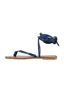 caissa Damen Flat Sandal, Blau, 36 EU von caissa