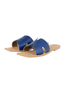 caissa Damen Flat Sandal, Blau, 37 EU von caissa