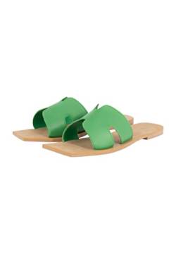 caissa Damen Flat Sandal, Grün, 36 EU von caissa