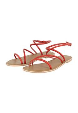 caissa Damen Flat Sandal, Rot, 37 EU von caissa