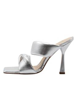 caissa Damen Leder Sandalette Heeled Sandal, Silber, 37 EU von caissa