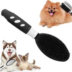 Entwirrungsbürste | Haustier-Enthaarungs-Massagebürste – Tragbares Haustierpflege-Werkzeug, Massagekamm für Hunde, kleine, mittelgroße Katzen Caits von caits