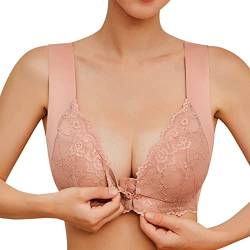 BH Damen Mit Bügel Push Up BH Damen Grosse Grössen Spitze Schalen BH Support Komfort BH Große Brust Bustier Alltag Basic BH Sexy Klassische Bequem Stretch Bra mit/ohne Bügel von callmo