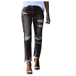 Damen Cargohose Baggy Low Waist Cargo Jeans Gerade Breites Bein Denim Hosen Y2k Aesthetic Vintage Jeanshosen 90er Streetwear Jeanshose Straight Leg Pants Loose Fit Boyfriend Pants von callmo