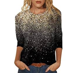 Damen Pullover GrüN Damen Strick Bluse GefüTtert Langarmshirt Oberteile Tops Sexy Longshirt Elegant Sweatshirt Diamant Glitzer Druck Langarm Shirt Pullover Mode Schlank Tunika Shirts Activewear von callmo