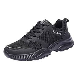 Freizeitschuhe Damen Weiße Turnschuhe Damen Stoff Casual Große Größe Laufen Schuhe Frauen Sportschuhe Schwarz Leder Sneaker Freizeitschuhe Cheerleading-Schuhe Halbschuhe für Outdoor Jogging Fitness von callmo