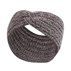 Haarband Damen Headband Women/Men 8 cm Wide - Made in Germany - Three-Layered Knitted Band Lined with Cotton - Rib-Knit Ear Warmers One Size 54-60 cm - Ear Protection Autumn/Winter von callmo