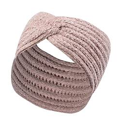 Haarband Damen Winter Headband Women/Men 8 cm Wide - Made in Germany - Three-Layered Knitted Band Lined with Cotton - Rib-Knit Ear Warmers One Size 54-60 cm - Ear Protection Autumn/Winter von callmo