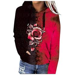 Hoodie Damen Oversize,Übergroßes Hoodie Decken-Sweatshirt Warm Plüsch Taschen-Decke Kapuzenpullover für Damen Herren und Jugendliche,Geschenkidee Hoodie Damen Halloween Pullover mit Totenkopf von callmo