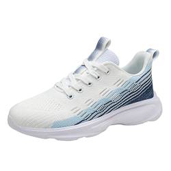 Komfortschuhe Damen Sneaker Damen Weiss Plateau Weiche Bequem Schuhe Sportschuhe Fußballschuhe Leichtgewichts Atmungsaktiv Frauen Straßenlaufschuhe Trekkingschuhe Freizeit Leichte Cushion Für Walking von callmo