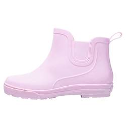 Regenstiefel Damen Halbhoch Gummistiefel Damen Kurze Wasserdicht Regenstiefel Gummistiefeletten Damen Weitschaft Gummistiefel Rutschfeste Regenstiefel Garten Stiefel Damenschuhe gummistiefel 38 von callmo