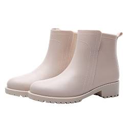 Regenstiefeletten Damen Wasserdicht Gummistiefel Damen Halbhoch Wasserdicht Regenstiefel Atmungsaktiv Gummistiefeletten Rutschfeste Regenstiefel Gartenschuhe Croslite und Gummisohlen gummistiefel 41 von callmo