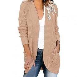 Strickjacke Damen Blau Sweatshirt Damen Rosa Damen Sweatshirt Rundhals Pullover Fledermausärmel Farbblock Oberteile Tops Freizeit Lose T-Shirt Bluse von callmo