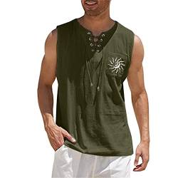 Tanktop Herren Gym,Herren Frühling Sommer Casual Kurzarm Vest Ärmellose Weste Bluse Top Tank Tops T Shirt Vest Top Bluse Unisex T Shirt Tee Shirt Sommer Casual Animal Print Tanktops Freizeit T Shirts von callmo