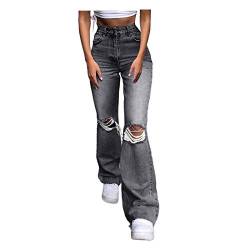 Women's Y2k Gothic Jeans Baggy Vintage Print Straight Wide Leg Jean Loose Fit Cargo Jeans 90s Goth Denim Pant Streetwear Jeans Women's High Waist Wide Leg Jeans von callmo