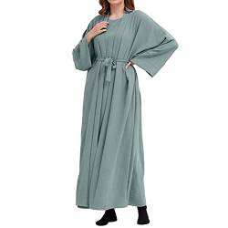 callmo Abaya Muslim Damen Gebetskleidung Muslimische Kleider Langarm Arabisch Robe Ramadan Lang Gebetskleid von callmo