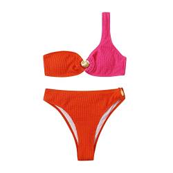 callmo Badeanzug Damen GroßE GroßE Bademode Damen High Waist Bauch Weg Badeanzug Zweiteiliger Schwimmanzug Strandkleidung Badekleid Bikinioberteil und Badeshorts von callmo