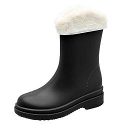 callmo Damen Gummistiefel Kurz Damen Gummistiefel Freien Regenschuhe Stiefeletten Rutschfeste Rutschfest Regenstiefel Aesthetic Vintage Oversized Gartenschuhe Kurz Wasserdichte Autowäsche Gummischuhe von callmo