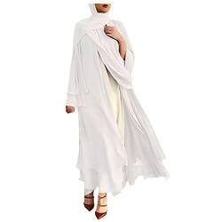 callmo Damen Kleid Muslimisches Einteiliges Gebetskleid für Damen Abaya Kleid Islamischer Naher Osten Dubai Türkei Maxi Abaya Kaftan Kleid von callmo