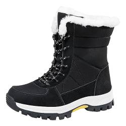 callmo Damen-Schneestiefel Mit Reißverschluss Winter Gebaut Für Komfort, Winter Ii Wasserdichter, Mit Fell Gefütterter, Frostiger, Warmer, Rutschfester Stiefel Winterboots Damen Gefüttert Wasserdicht von callmo