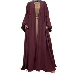 callmo Muslimische Kleider Damen Einteiliges Langes Voller Abdeckung Lockeres Kaftan Mit Kopftuch Bequemes Burka Abaya Islamische Kleidung FüR Ethnische, Hochzeit, Abend, Party von callmo