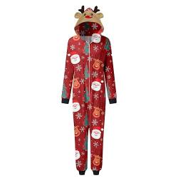 callmo Pyjama Damen Set Weihnachtspyjama Familie Set Kuschelig Matching Pyjamas Couple Lang Partner Baumwolle Weihnachtsdruck Christmas Pyjama Cute Lässige Weihnachts Pyjama für 2023 Winter von callmo