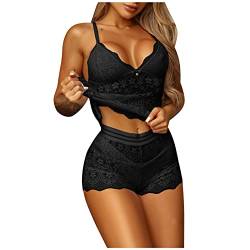 callmo ReizwäSche FüR Sex Damen,Nachthemd Damen Kurz Nachtkleid Ärmellos Sleepshirt Rundhals Negligee Sexy Nachthemden Racerback Nachtwäsche Knielang von callmo