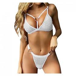 callmo Sexy Dessous Damen für Lingerie sexy and Very hot sexy Pajamas for Women Lingerie Bodysuit with Push up Bra Bikini Damen Push up Dessous Damen sexy reizwäsche Unterwäsche Damen Baumwolle von callmo