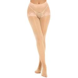 callmo Strumpfhalter Set Gürtel Strümpfe Spitze Strumpfhalter Damen Strumpfband Socken + Thigh-Highs Sexy Ketten Dessous Thighnets Gürtel Mode Women Sexy-Strumpfhose Strapsgürtel Dessous von callmo