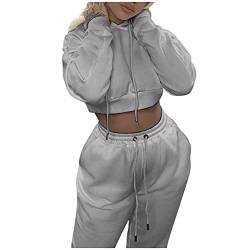 callmo Tracksuit Damen,Damen Jogginganzug Zweiteiler Outfit 2 Stück Trainingsanzug Set Freizeitanzug Sportanzug Sweatshirt Jogginghose Sportswear Sportbekleidung Tracksuit von callmo