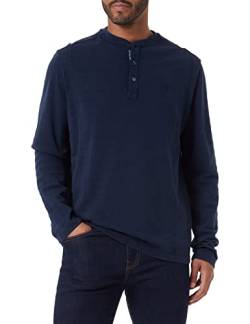 CAMEL ACTIVE Hanley Shirt Langarm Rundhals Struktur navy von camel active