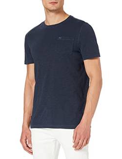 Camel Active T-Shirt Halbarm Rundhals Logo-Stick Brusttasche Navy Größe S von camel active