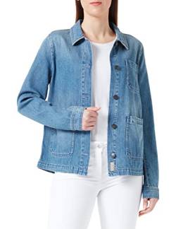 camel active Damen Denim Worker Jacke mit Hemdkragen Blau womenswear-40 von camel active