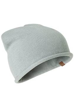 camel active Damen Feinstrick-Beanie aus Reiner Baumwolle Türkis Womenswear-OS von camel active