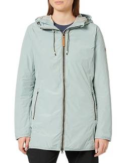 camel active Damen Langer Windbreaker mit weichem Plüschfutter Blau-Grau womenswear-36 von camel active