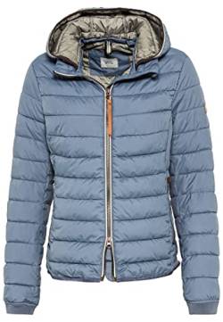 camel active Damen Leichte Steppjacke mit Abnehmbarer Kapuze Blouson, Mittelblau, 42 von camel active