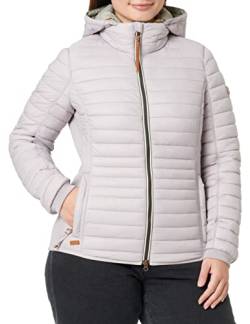 camel active Damen Leichte Steppjacke mit Abnehmbarer Kapuze Blouson, Rosa, 46 von camel active