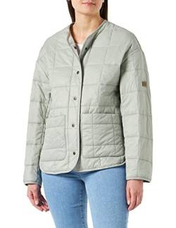 camel active Damen Moderne Steppjacke aus recyceltem Polyester Jacket, Grün, 38 von camel active