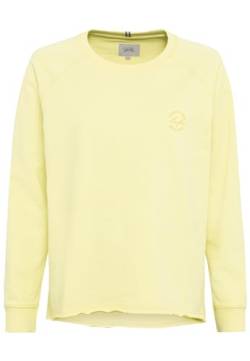 camel active Damen Rundhals Sweatshirt mit tonalem Rubber Print Limoncello Womenswear-L von camel active