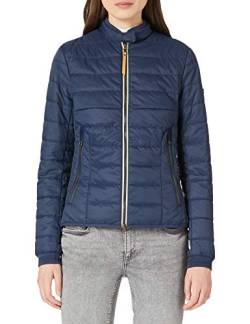 camel active Damen Steppjacke Leicht wattierte mit Biker Kragen Dunkelblau womenswear-48 von camel active