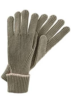 camel active Damen Strickhandschuhe aus einem Baumwollmix Khaki womenswear-S von camel active